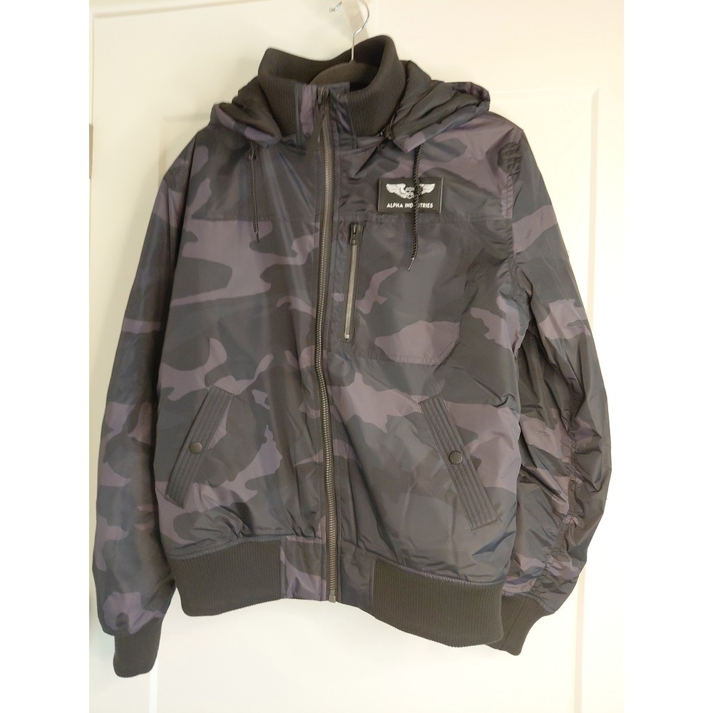 Authentic Alpha Industries‎ B-15 III TT Jacket Camo Olive Size Sz L  NWOT IMPORT